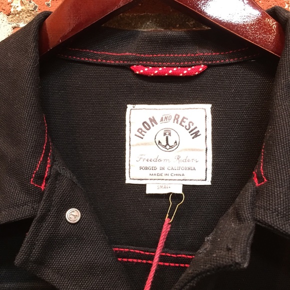 IRON and RESIN• mechanics jacket • black - Picture 6 of 8